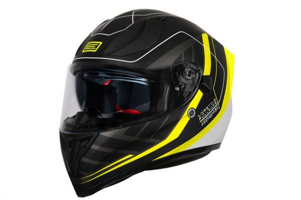 Casco Origine Strada LineStyle Amarillo Fluo/Negro Mate ECE 22.06 - Integral Deportiva