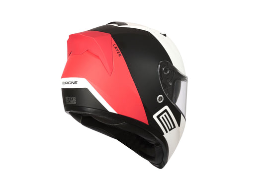 Casco Moto Intregral Origine STRADA LAYER RED/BLACK/WHITE MATT (ECE22.06) - URA Moto