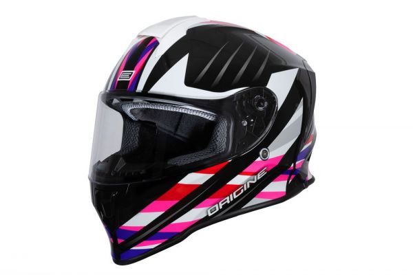 Casco Infantil Origine Dinamo Kids Foolish Rosa/Negro Brillante ECE 22.06 - Integral Niños - URA Moto
