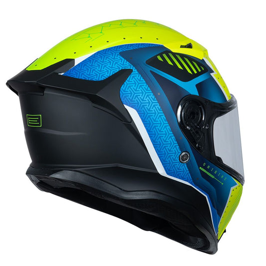 Casco Moto Intregral Origine FORCE BUNKER FLUO YELLOW BLACK (ECE2206) - URA Moto