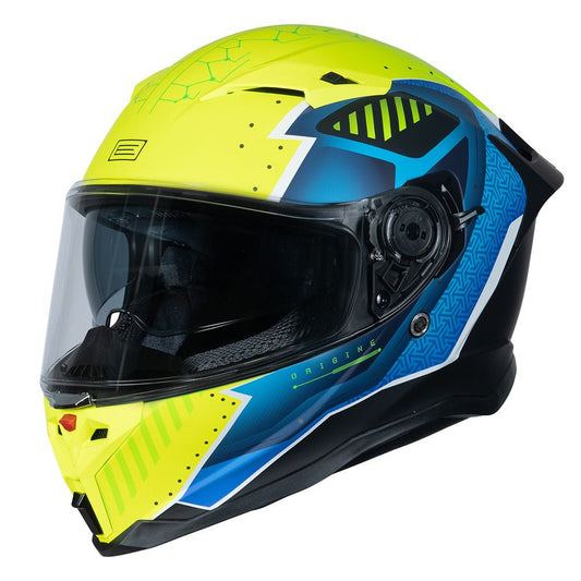 Casco Moto Intregral Origine FORCE BUNKER FLUO YELLOW BLACK (ECE2206) - URA Moto