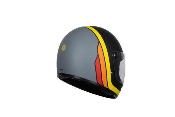 Casco Origine Omega Summit Amarillo/Negro Mate ECE 22.06 - Integral Retro Custom