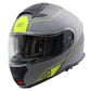 Casco Moto Modular Origine LOGIC LINEAR FLUO YELLOW GREY MATT (ECE22.06) - URA Moto