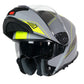 Casco Moto Modular Origine LOGIC LINEAR FLUO YELLOW GREY MATT (ECE22.06) - URA Moto