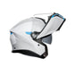 Casco Moto Modular AGV E2206 MULTI MPLK FREQUENCY LIGHT GREY/BLUE - URA Moto