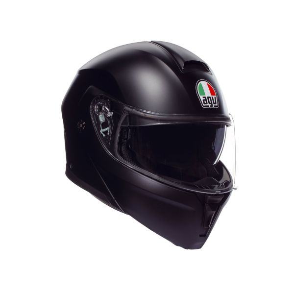 Casco Modular AGV Streetmodular E2206 Mono Matt Black - Homologado ECE 22.06 - URA Moto