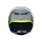 Casco Moto AGV K3 AGV E2206 FORTIFY GREY/BLACK/YELLOW FLUO - URA Moto