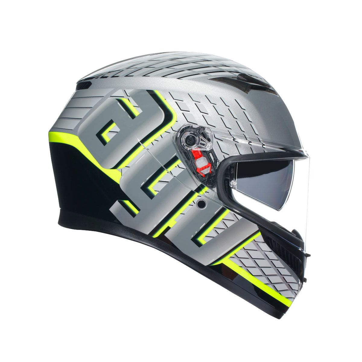 Casco Moto AGV K3 AGV E2206 FORTIFY GREY/BLACK/YELLOW FLUO - URA Moto