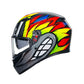 Casco Moto AGV K3 AGV E2206 BIRDY 2.0 GREY/YELLOW/RED - URA Moto