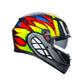 Casco Moto AGV K3 AGV E2206 BIRDY 2.0 GREY/YELLOW/RED - URA Moto
