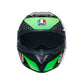 Casco Moto AGV K3 AGV E2206 KAMALEON BLACK/RED/GREEN - URA Moto