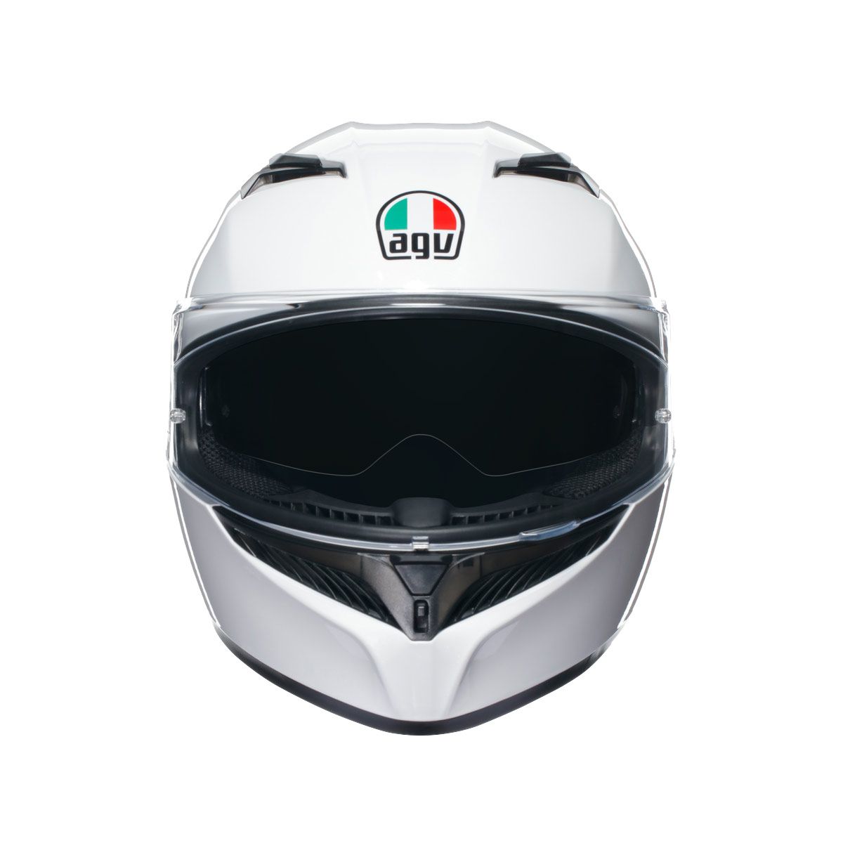 Casco Moto AGV K3 AGV E2206 MONO SETA WHITE - URA Moto