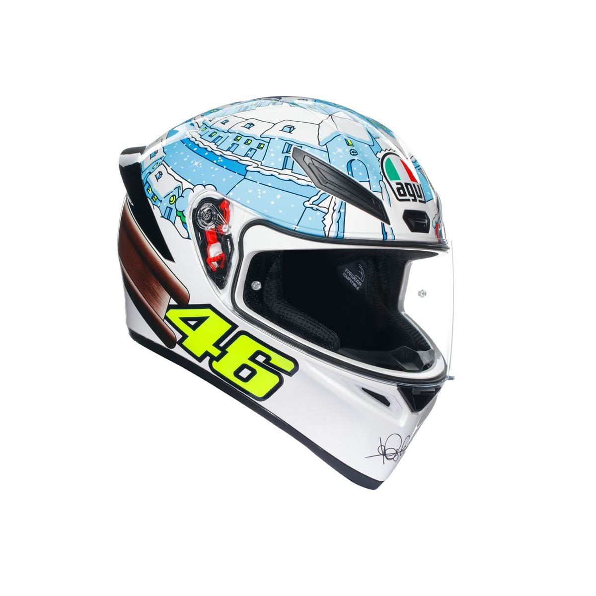 Casco Moto AGV K1S ROSSI WINTER TEST 2017 - URA Moto