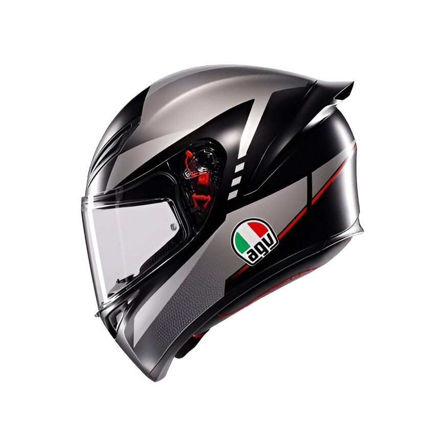 Casco Moto AGV K1 S E2206 LAP MATT BLACK/GREY/RED - URA Moto
