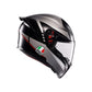 Casco Moto AGV K1 S E2206 LAP MATT BLACK/GREY/RED - URA Moto