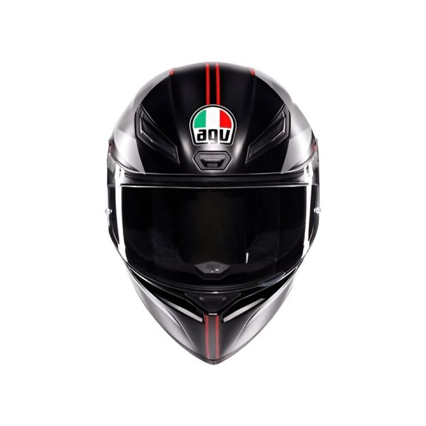 Casco Integral AGV K1 S E2206 Lap Matt Black/Grey/Red - Homologado ECE 22.06 - URA Moto