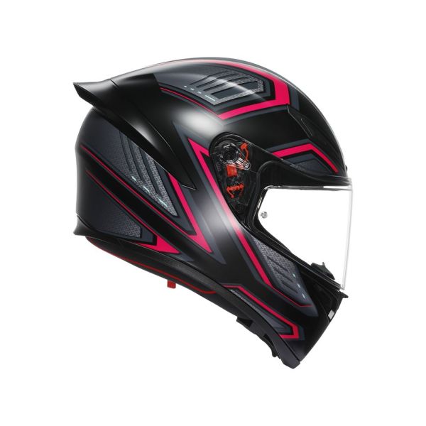 Casco Integral AGV K1 S E2206 Sling Matt Black/Pink - Homologado ECE 22.06 - URA Moto