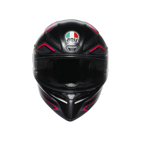Casco Integral AGV K1 S E2206 Sling Matt Black/Pink - Homologado ECE 22.06 - URA Moto