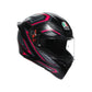 Casco Integral AGV K1 S E2206 Sling Matt Black/Pink - Homologado ECE 22.06 - URA Moto