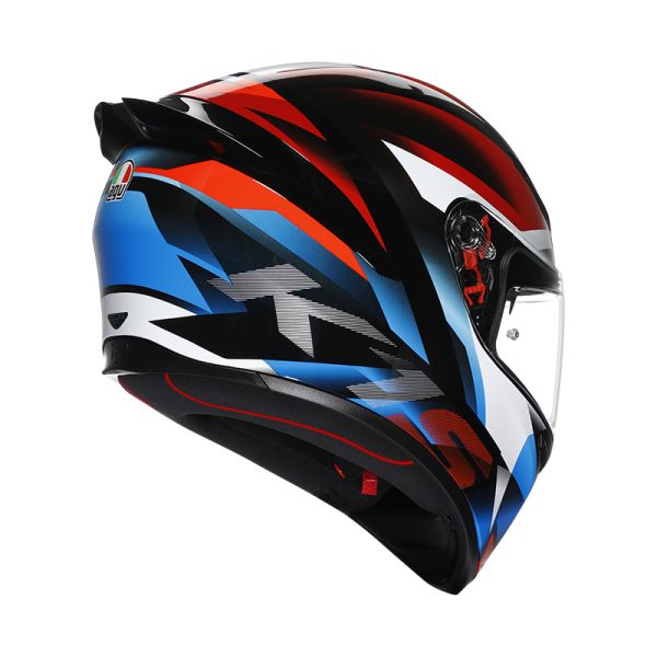 Casco Integral AGV K1 S E2206 Fastlap Black/Red/Blue - Homologado ECE 22.06 - URA Moto