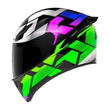 Casco Integral AGV K1 S E2206 Punkpulse Black/Purple/Lime - Homologado ECE 22.06 - URA Moto