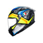 Casco Moto AGV K6 S AGV E2206 JOAN BLACK/BLUE/YELLOW - URA Moto