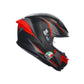 Casco Moto AGV K6 S AGV E2206 SLASHCUT BLACK/GREY/RED - URA Moto