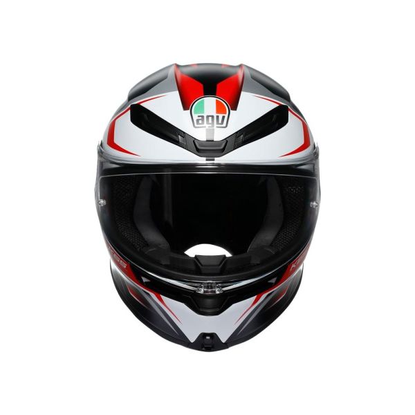Casco Integral AGV K6 S Karve Matt Black/White/Red E2206 ECE 22.06 - URA Moto