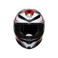 Casco Integral AGV K6 S Karve Matt Black/White/Red E2206 ECE 22.06 - URA Moto