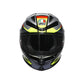 CASCO AGV K6 S AGV E2206 MPLK ERAZER BLACK/RED/YELLOW FLUO - URA Moto