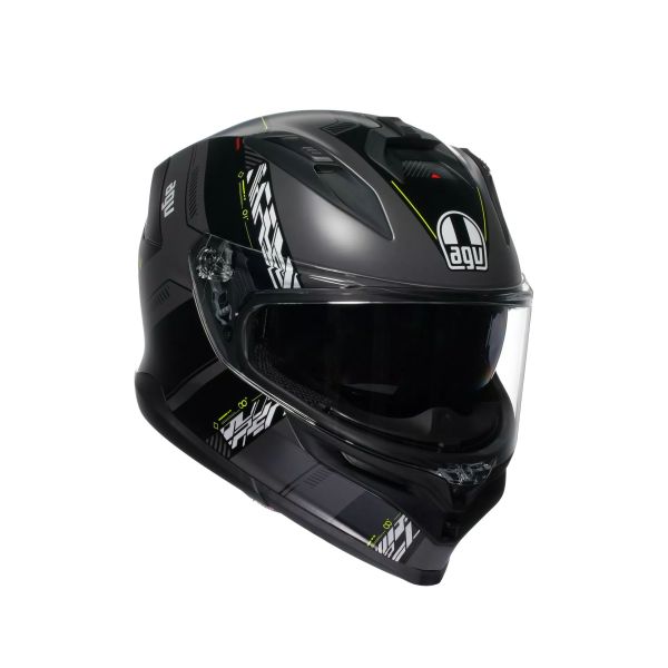 Casco Integral AGV K7 E2206 MPLK Kyber Matt Grey/Yellow Fluo - ECE 22.06 - URA Moto