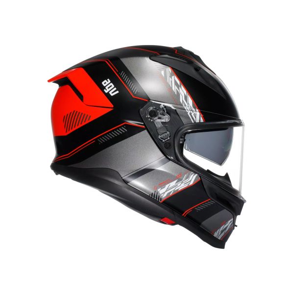 Casco Integral AGV K7 E2206 MPLK Kyber Matt Black/Red - Homologado ECE 22.06 - URA Moto