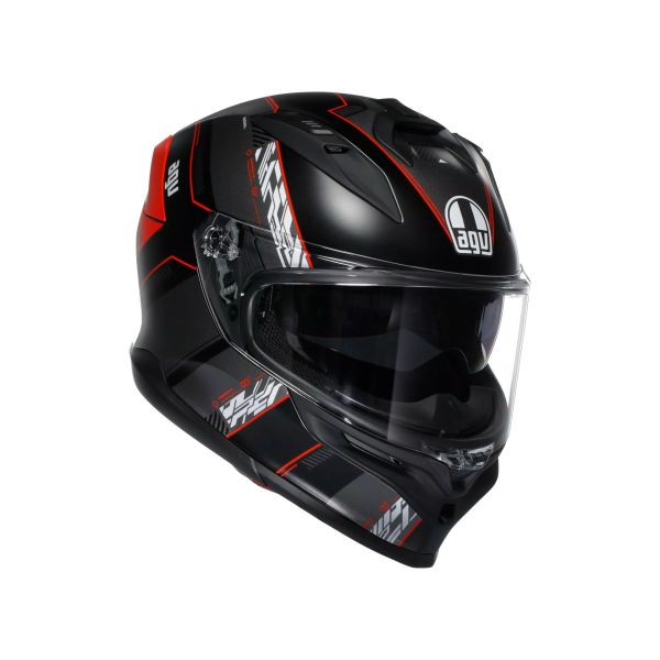Casco Integral AGV K7 E2206 MPLK Kyber Matt Black/Red - Homologado ECE 22.06 - URA Moto