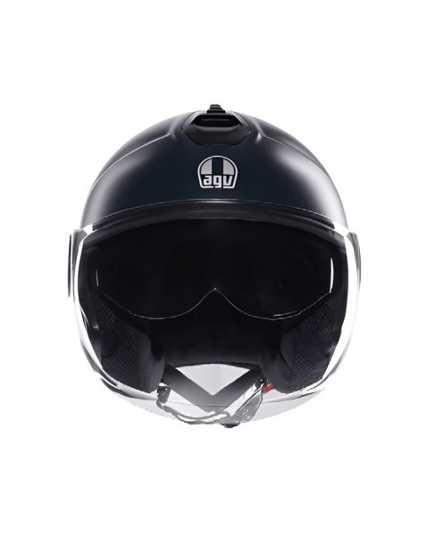 Casco Jet AGV Eteres E2206 Mono Matt Black - Homologado ECE 22.06 - URA Moto