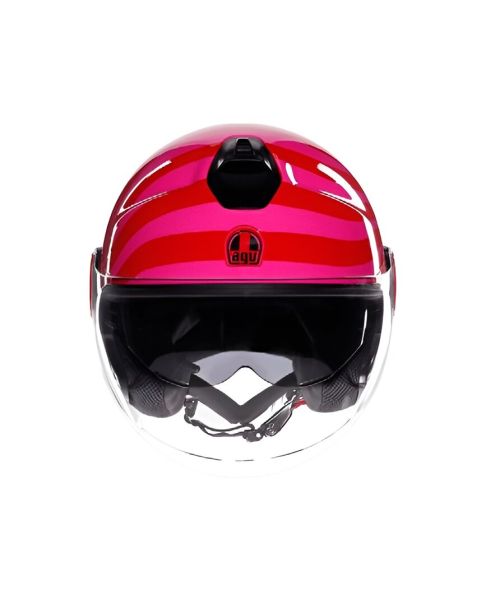 Casco Jet AGV Eteres E2206 Tropea Red/Pink - Homologado ECE 22.06 - URA Moto