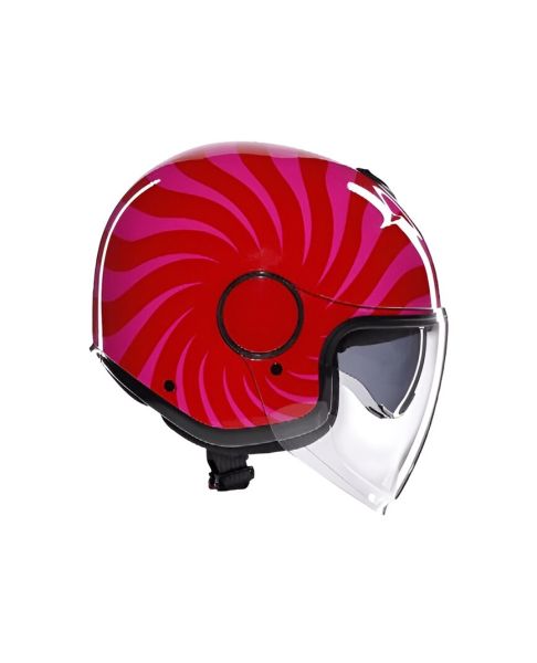 Casco Jet AGV Eteres E2206 Tropea Red/Pink - Homologado ECE 22.06 - URA Moto