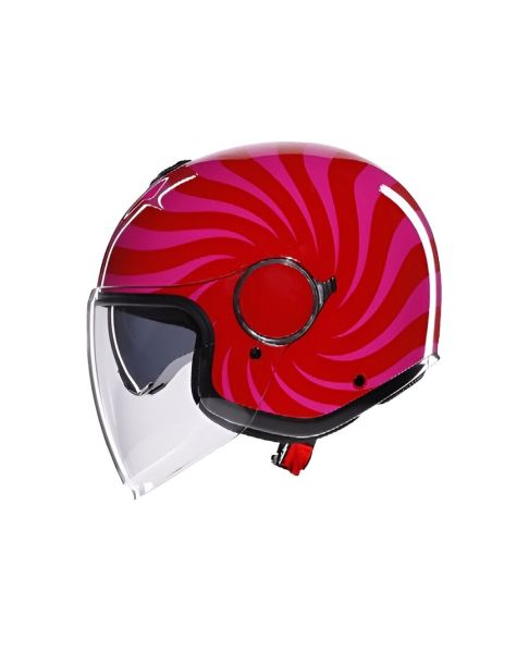Casco Jet AGV Eteres E2206 Tropea Red/Pink - Homologado ECE 22.06 - URA Moto