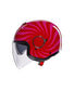 Casco Jet AGV Eteres E2206 Tropea Red/Pink - Homologado ECE 22.06 - URA Moto