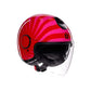 Casco Jet AGV Eteres E2206 Tropea Red/Pink - Homologado ECE 22.06 - URA Moto