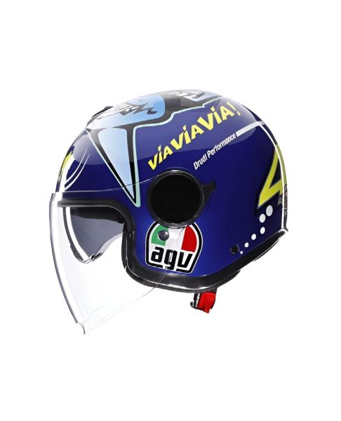 Casco Jet AGV Eteres E2206 Rossi Misano 2015 - Homologado ECE 22.06 - URA Moto