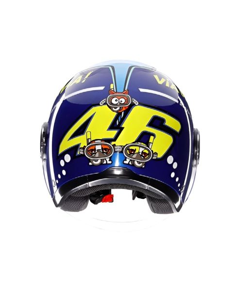 Casco Jet AGV Eteres E2206 Rossi Misano 2015 - Homologado ECE 22.06 - URA Moto