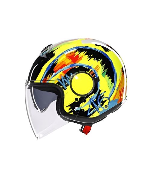 Casco Jet AGV Eteres E2206 Rossi Winter Test 2019 - Homologado ECE 22.06 - URA Moto