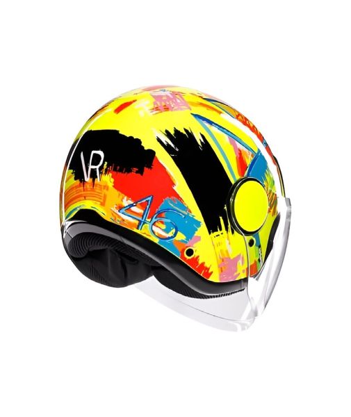 Casco Jet AGV Eteres E2206 Rossi Winter Test 2019 - Homologado ECE 22.06 - URA Moto