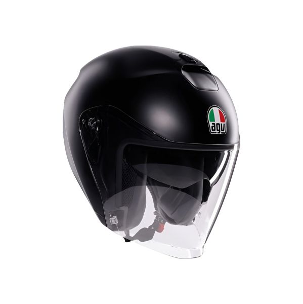 Casco Jet AGV Irides E2206 Mono Matt Black - Homologado ECE 22.06 - URA Moto
