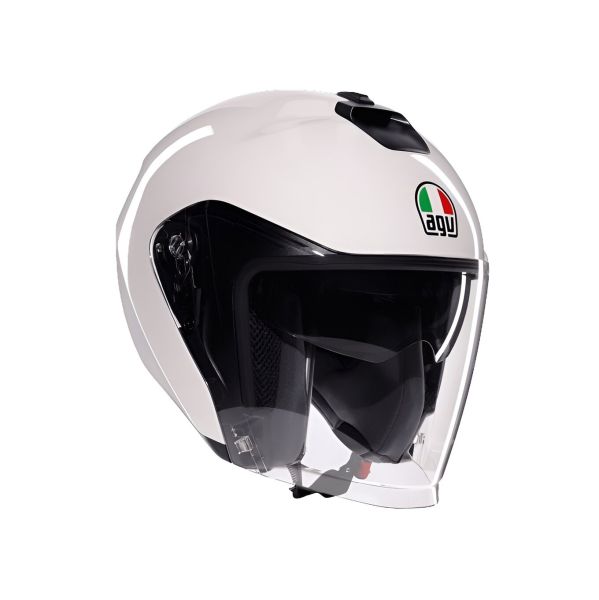 Casco Jet AGV Irides E2206 Mono Materia White - Homologado ECE 22.06 - URA Moto