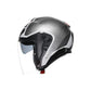 Casco Jet AGV Irides E2206 Trieste Matt Black/White/Red - Homologado ECE2206 - URA Moto