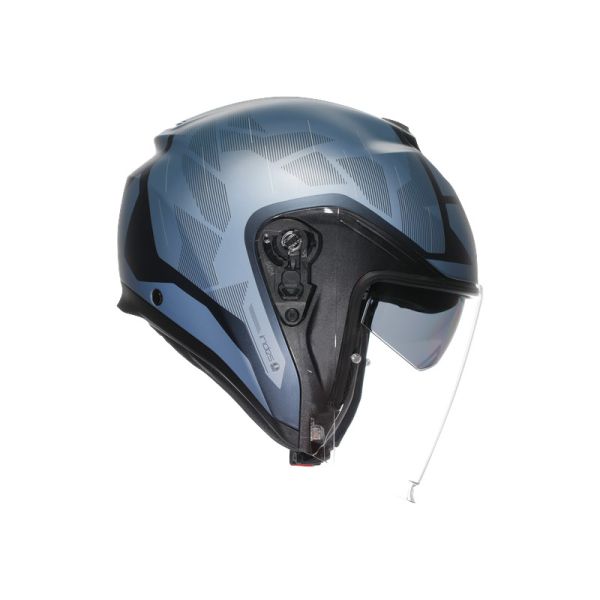 Casco Jet AGV Irides E2206 Trieste Matt Blue/Grey - Homologado ECE 22.06 - URA Moto