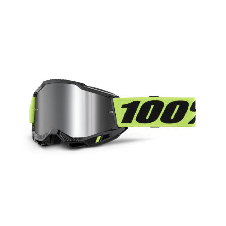 Gafas 100% Accuri 2 M2 Amarillo/Plata Espejo - Protección Enduro MX - URA Moto