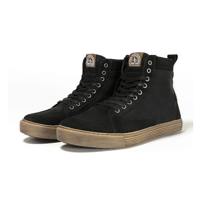 Botas Moto John Doe Neo Sneakers Negro-Marrón - URA Moto