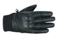 Guantes Moto Alpha Estilo Retro Cuero Negro - URA Moto